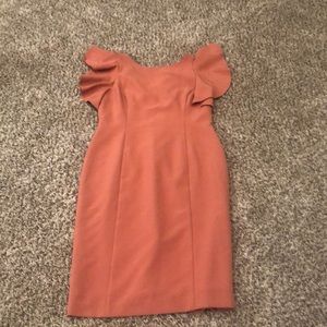 Tahari ASL coral sheath dress. Sz 12 Worn once!